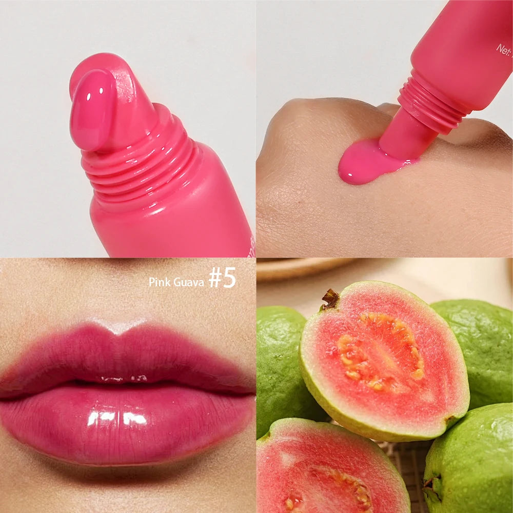 HydraGlow™ Mirror Lip Gloss – Ultra Moisturizing Lip Balm Oil for Soft, Plump & Shiny Lips | Vanilla • Mint • Iced Coffee