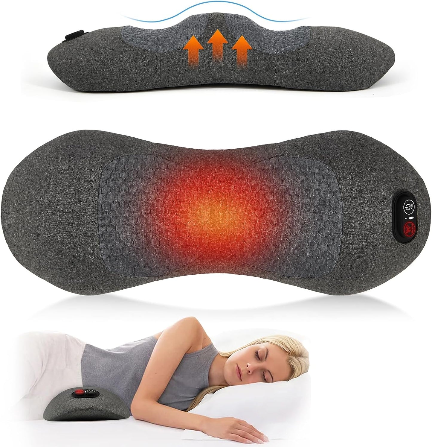 EMS Neck Massager – Rechargeable Electric Cervical Stimulator with Gel Pads | Portable Neck & Shoulder Pain Relief Device