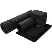 7-Piece Set - Include 1/2" Thick Yoga Mat with Carrying Strap, 2 Yoga Blocks, Yoga Mat Towel, Yoga Hand Towel, Yoga Strap and Yoga Knee Pad Haybahh